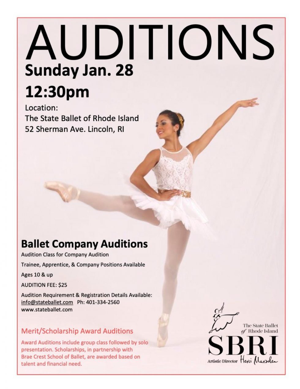 Company Auditions The State Ballet of Rhode Island